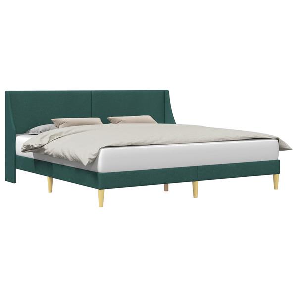 Grote foto vidaxl bedframe met hoofdeinde aansluitplaat antiek en kunst stoelen en banken