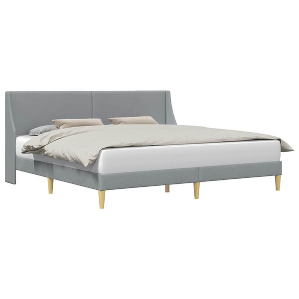 Grote foto vidaxl bedframe met hoofdeinde aansluitplaat antiek en kunst stoelen en banken