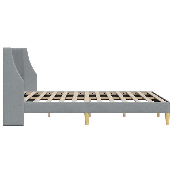 Grote foto vidaxl bedframe met hoofdeinde aansluitplaat antiek en kunst stoelen en banken