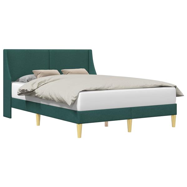 Grote foto vidaxl bedframe met hoofdeinde aansluitplaat antiek en kunst stoelen en banken