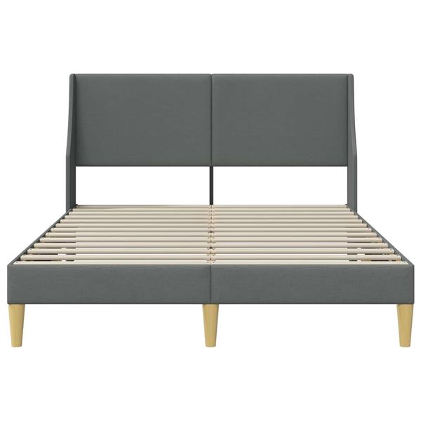 Grote foto vidaxl bedframe met hoofdeinde aansluitplaat antiek en kunst stoelen en banken