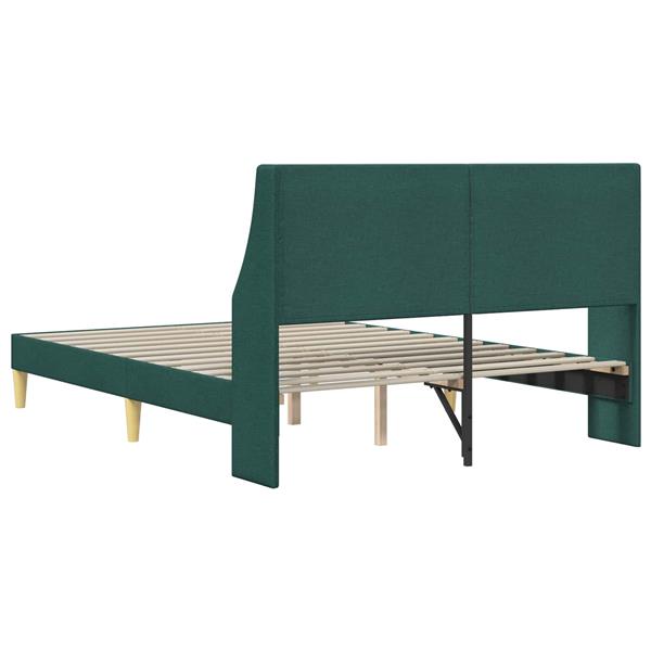 Grote foto vidaxl bedframe met hoofdeinde aansluitplaat antiek en kunst stoelen en banken