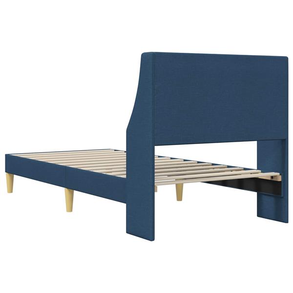 Grote foto vidaxl bedframe met hoofdeinde aansluitplaat antiek en kunst stoelen en banken