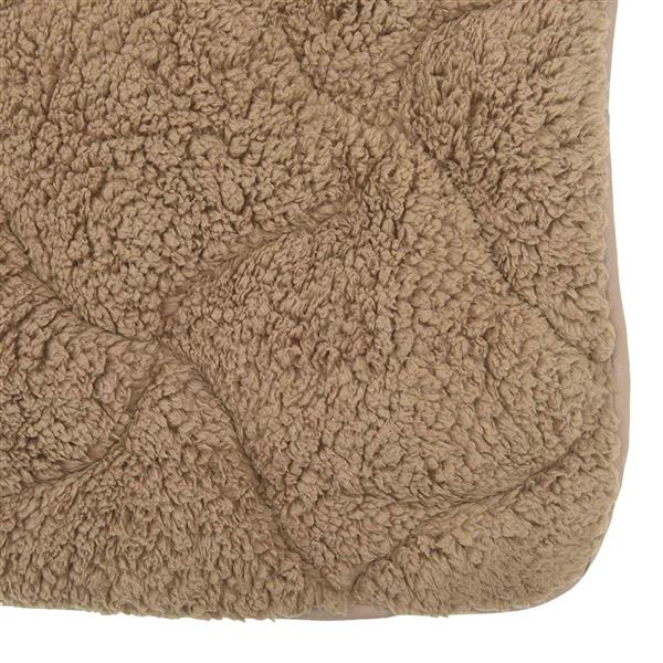 Grote foto vidaxl winter dekbed taupe 220 x 240 cm microfiber en teddy fleece huis en inrichting bedden