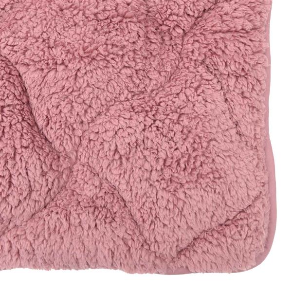 Grote foto vidaxl winter dekbed roze 200 x 240 cm microfiber en teddy fleece huis en inrichting bedden