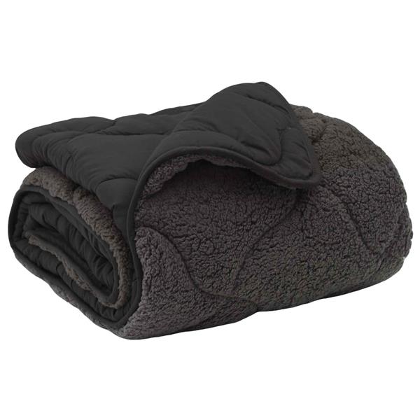 Grote foto vidaxl winter dekbed gekwilt antraciet 200 x 220 cm huis en inrichting bedden