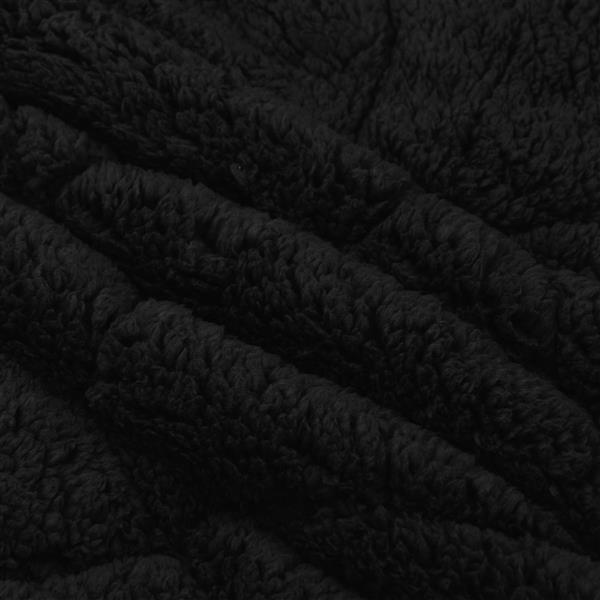 Grote foto vidaxl zomer dekbed zwart 140 x 220 cm microfiber en teddy fleece huis en inrichting bedden