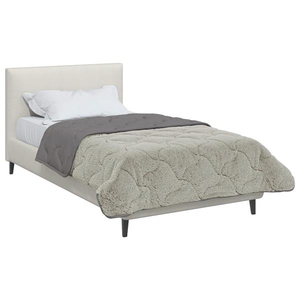 Grote foto vidaxl zomer dekbed gekwilt lichtgrijs 155 x 220 cm huis en inrichting bedden