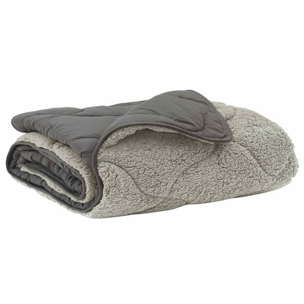 Grote foto vidaxl zomer dekbed gekwilt lichtgrijs 155 x 200 cm huis en inrichting bedden