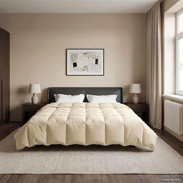 Grote foto vidaxl vol jaar dekbed gekwilt cr me 240 x 260 cm microfiber huis en inrichting bedden