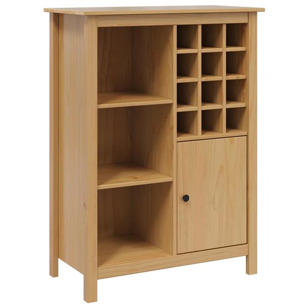 Grote foto vidaxl wijnkast hill honingbruin 79.5 x 40 x 107.5 cm huis en inrichting woningdecoratie