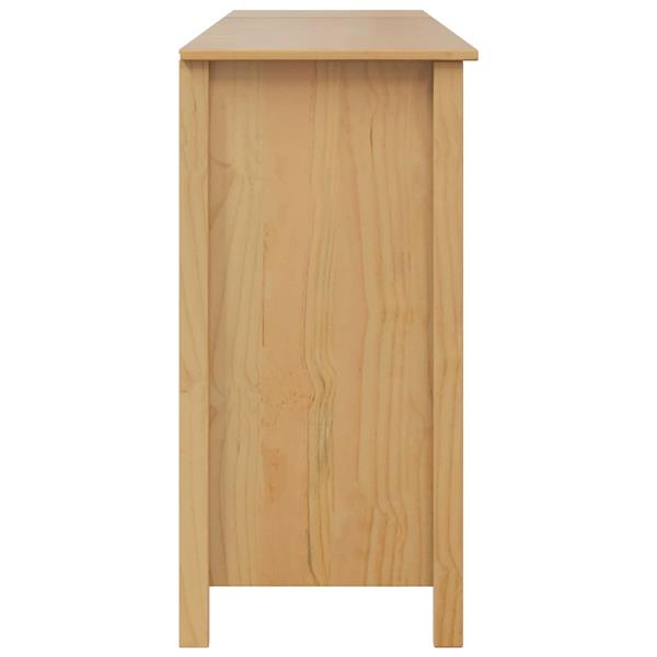 Grote foto vidaxl dressoir hill honingbruin 154 x 40 x 80 cm massief grenenhout huis en inrichting woningdecoratie