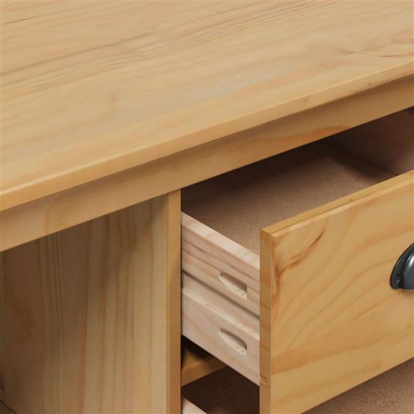 Grote foto vidaxl dressoir hill honingbruin 154 x 40 x 80 cm massief grenenhout huis en inrichting woningdecoratie