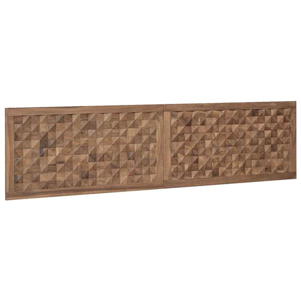 Grote foto vidaxl hoofdbord naturel massief teakhout antiek en kunst stoelen en banken