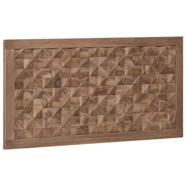 Grote foto vidaxl hoofdbord naturel massief teakhout antiek en kunst stoelen en banken