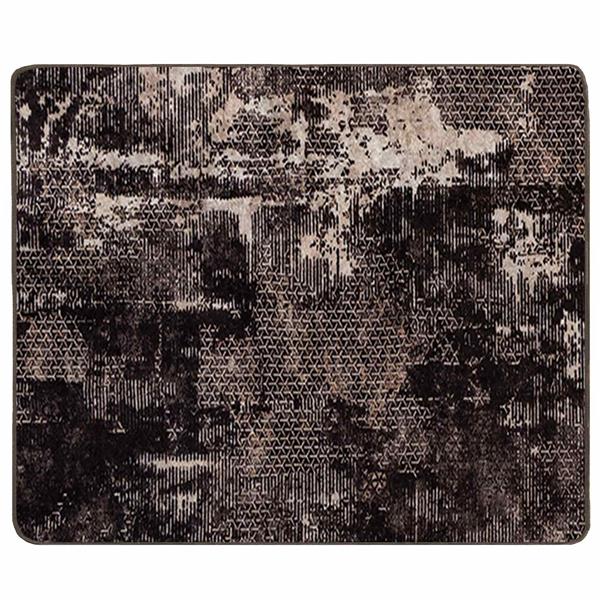 Grote foto vidaxl vloerkleedloper marsa zwart 80 x 100 cm polyester en pvc huis en inrichting vloerbedekking en kleden