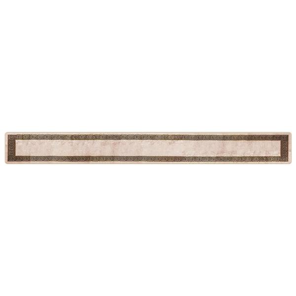 Grote foto vidaxl vloerkleedloper marsa zwart 50 x 450 cm polyester en pvc huis en inrichting vloerbedekking en kleden