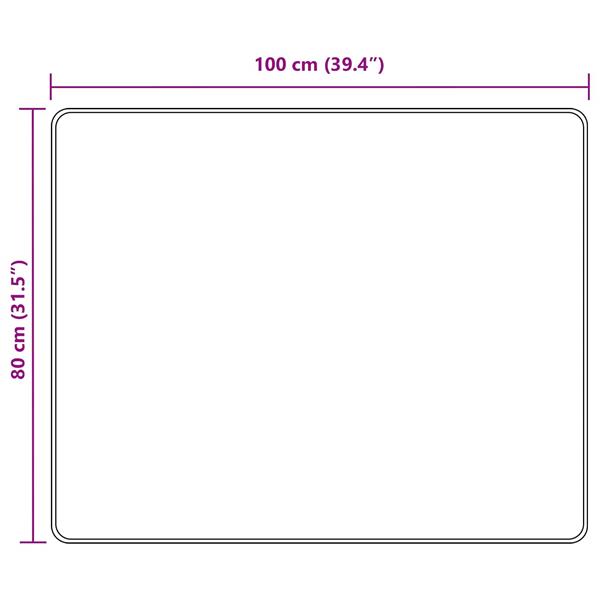 Grote foto vidaxl vloerkleedloper marsa zwart 80 x 100 cm polyester en pvc huis en inrichting vloerbedekking en kleden