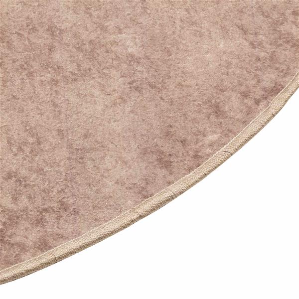 Grote foto vidaxl vloerkleedloper marsa zand 120 x 120 cm polyester en pvc huis en inrichting vloerbedekking en kleden