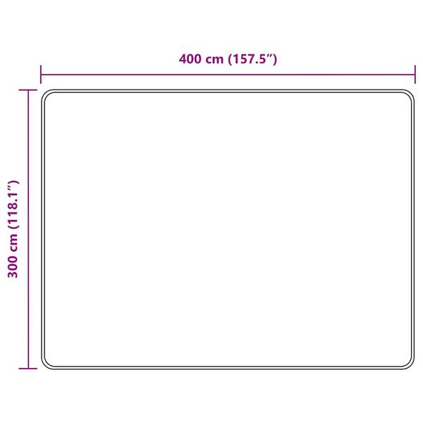 Grote foto vidaxl vloerkleedloper marsa zand 300 x 400 cm polyester en pvc huis en inrichting vloerbedekking en kleden