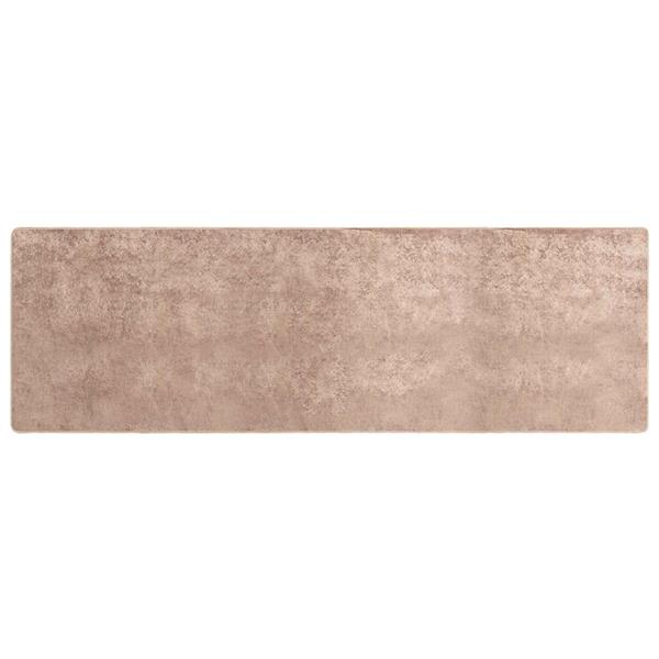 Grote foto vidaxl vloerkleedloper marsa zand 100 x 350 cm polyester en pvc huis en inrichting vloerbedekking en kleden