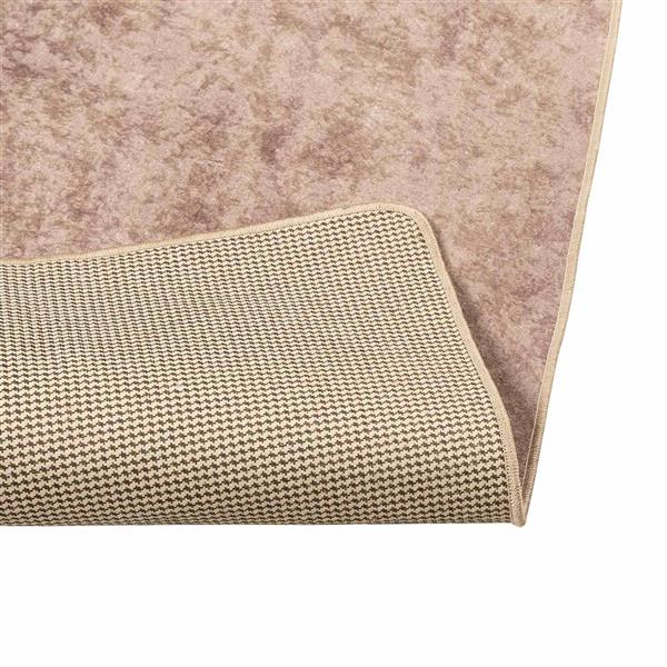 Grote foto vidaxl vloerkleedloper marsa zand 100 x 250 cm polyester en pvc huis en inrichting vloerbedekking en kleden