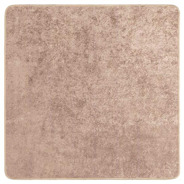 Grote foto vidaxl vloerkleedloper marsa zand 100 x 100 cm polyester en pvc huis en inrichting vloerbedekking en kleden