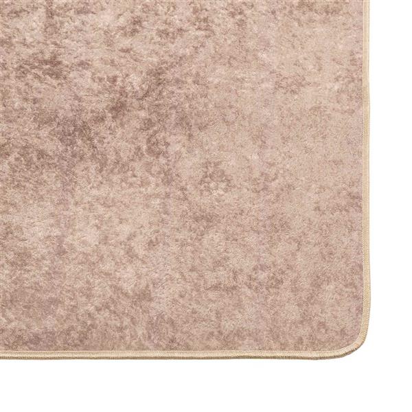 Grote foto vidaxl vloerkleedloper marsa zand 50 x 250 cm polyester en pvc huis en inrichting vloerbedekking en kleden