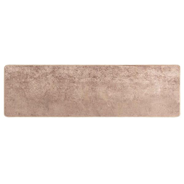 Grote foto vidaxl vloerkleedloper marsa zand 50 x 200 cm polyester en pvc huis en inrichting vloerbedekking en kleden