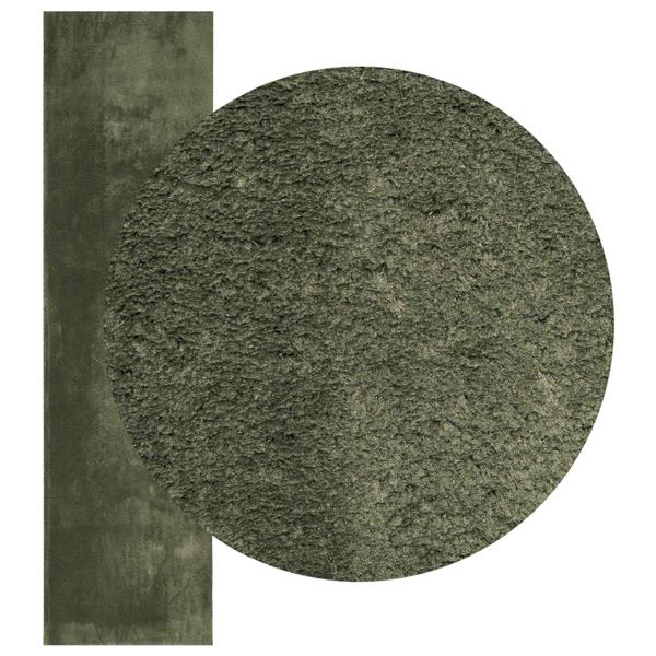 Grote foto vidaxl medium pile zachte en wasbare tapijt huarte bosgroen polyester huis en inrichting vloerbedekking en kleden