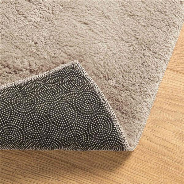 Grote foto vidaxl medium pile zachte en wasbare tapijt huarte zand 1000 x 80 cm huis en inrichting vloerbedekking en kleden