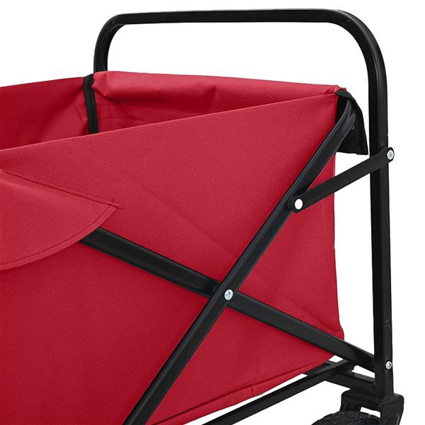 Grote foto vidaxl vouwbare handtrolley rood 94 x 53 x 99 cm oxford stof doe het zelf en verbouw gereedschappen en machines