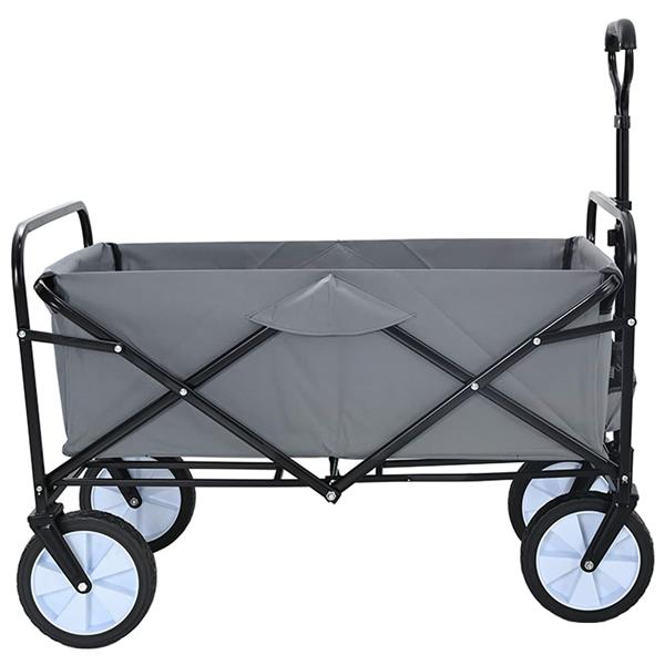 Grote foto vidaxl vouwbare handtrolley grijs 94 x 53 x 99 cm oxford stof doe het zelf en verbouw gereedschappen en machines