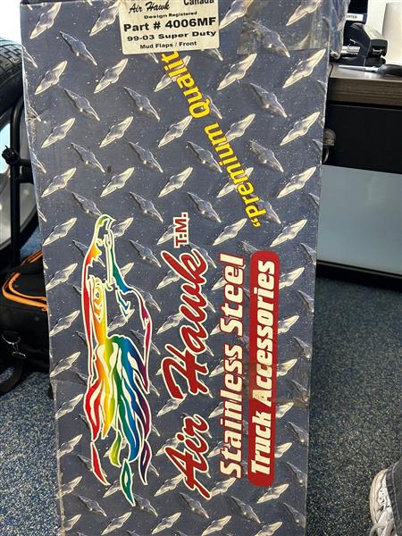 Grote foto air hawk 4006mf mudflaps ford super duty set auto onderdelen overige auto onderdelen