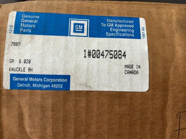 Grote foto gm 475084 nieuw fuseestuk rechts chevrolet gmc auto onderdelen overige auto onderdelen