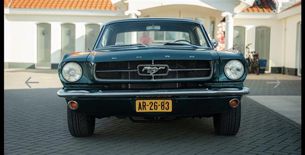 Grote foto ford mustang coupe 1965 turquoise v8 289 automaat auto ford usa
