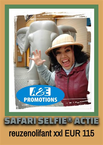 Grote foto olifant xl opblaasbaar verhuur safari props diversen overige diversen