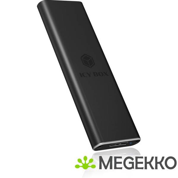 Grote foto icy box ib 183m2 ssd enclosure m.2 zwart computers en software behuizingen en kasten