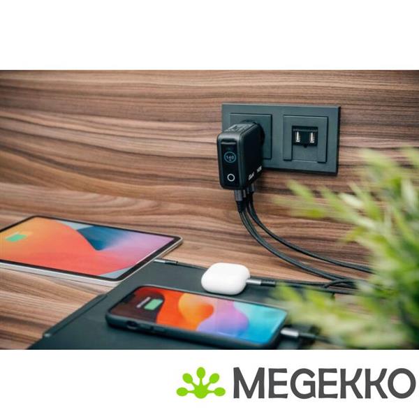 Grote foto verbatim mini gan oplader 140w met display computers en software overige