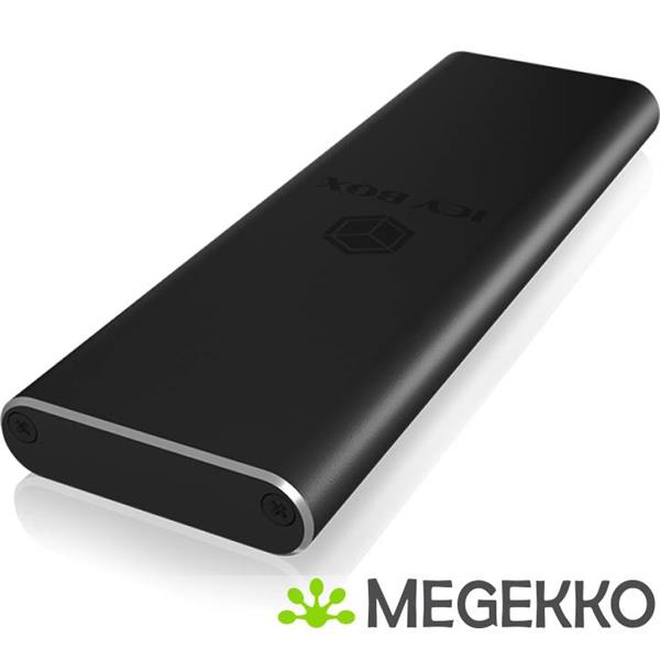 Grote foto icy box ib 183m2 ssd enclosure m.2 zwart computers en software behuizingen en kasten