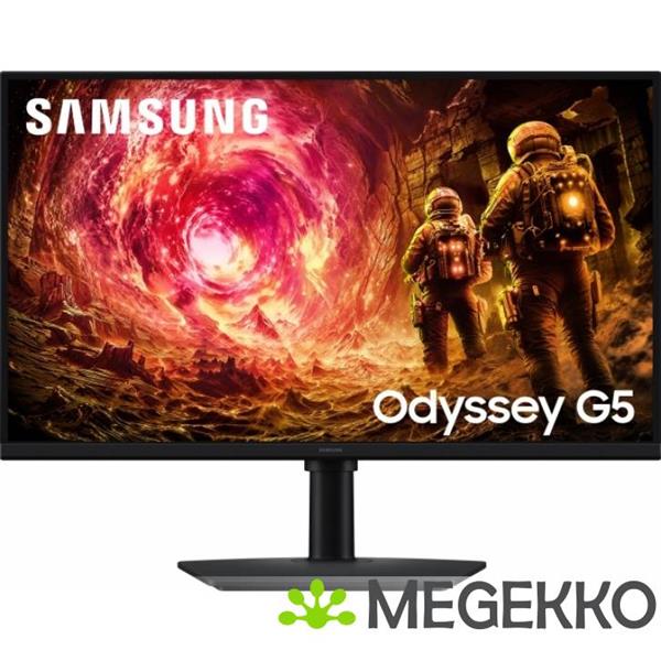 Grote foto samsung odyssey g5 ls27fg502euxen 27 qhd 180hz ips gaming monitor computers en software overige computers en software