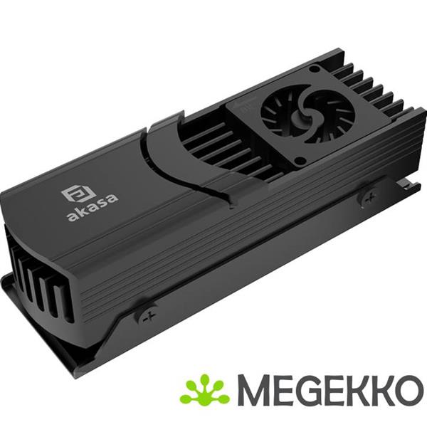 Grote foto akasa gecko pro lx m.2 nvme ssd luchtkoeler 2 cm zwart 1 stuk s computers en software overige computers en software