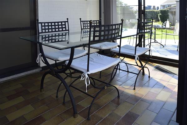 Grote foto smeedijzeren tafel huis en inrichting overige