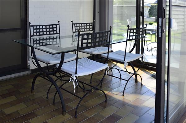 Grote foto smeedijzeren tafel huis en inrichting overige