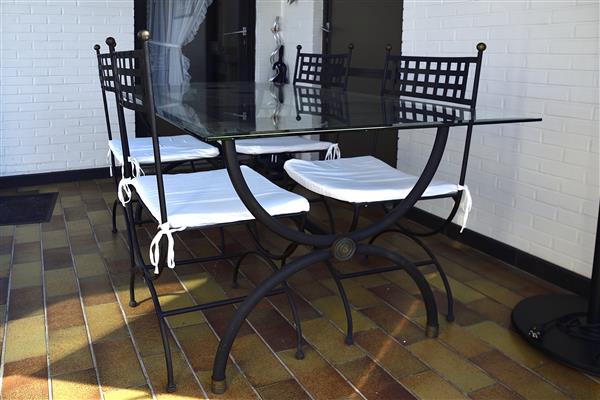 Grote foto smeedijzeren tafel huis en inrichting overige