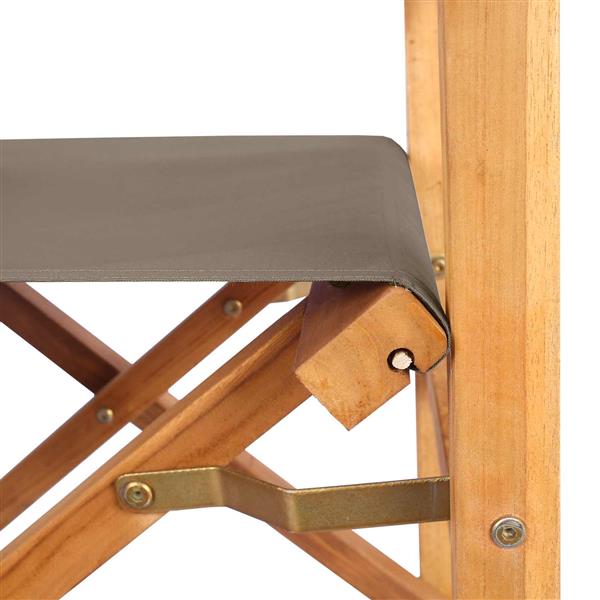 Grote foto vidaxl eetkamerstoel 56 x 54 x 87 cm 100 polyester massief teak tuin en terras tuinmeubelen