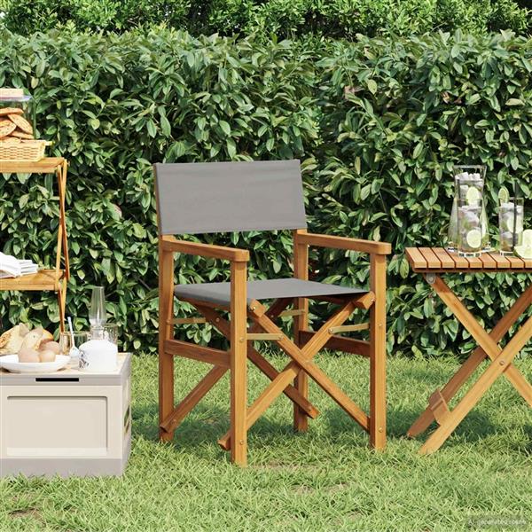 Grote foto vidaxl eetkamerstoel bruin en lichtgrijs 56 x 54 x 87 cm tuin en terras tuinmeubelen