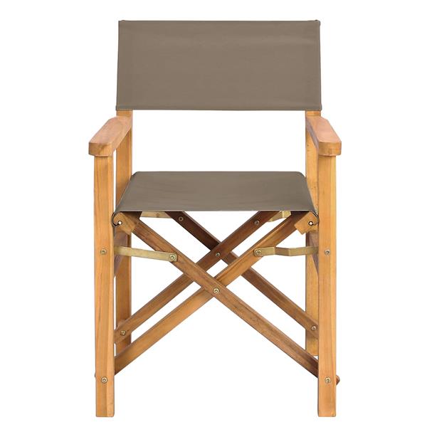 Grote foto vidaxl eetkamerstoel 56 x 54 x 87 cm 100 polyester massief teak tuin en terras tuinmeubelen