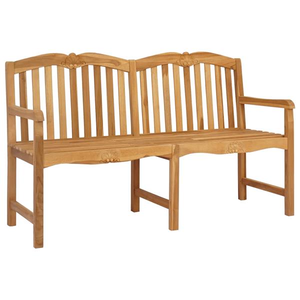 Grote foto vidaxl handgemaakte rozenbank naturel 155 x 60 x 94 cm tuin en terras tuinmeubelen