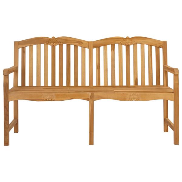 Grote foto vidaxl handgemaakte rozenbank naturel 155 x 60 x 94 cm tuin en terras tuinmeubelen